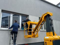 Insektenschutz für Metzgerei in Frankfurt Einbau