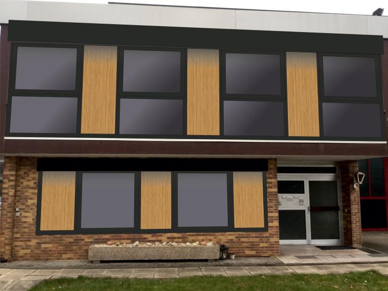 Fenster mit Raffstore Animation