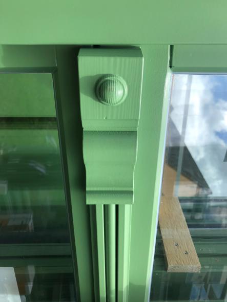 Denkmalschutz-Fenster in Frankfurt Detailaufnahme