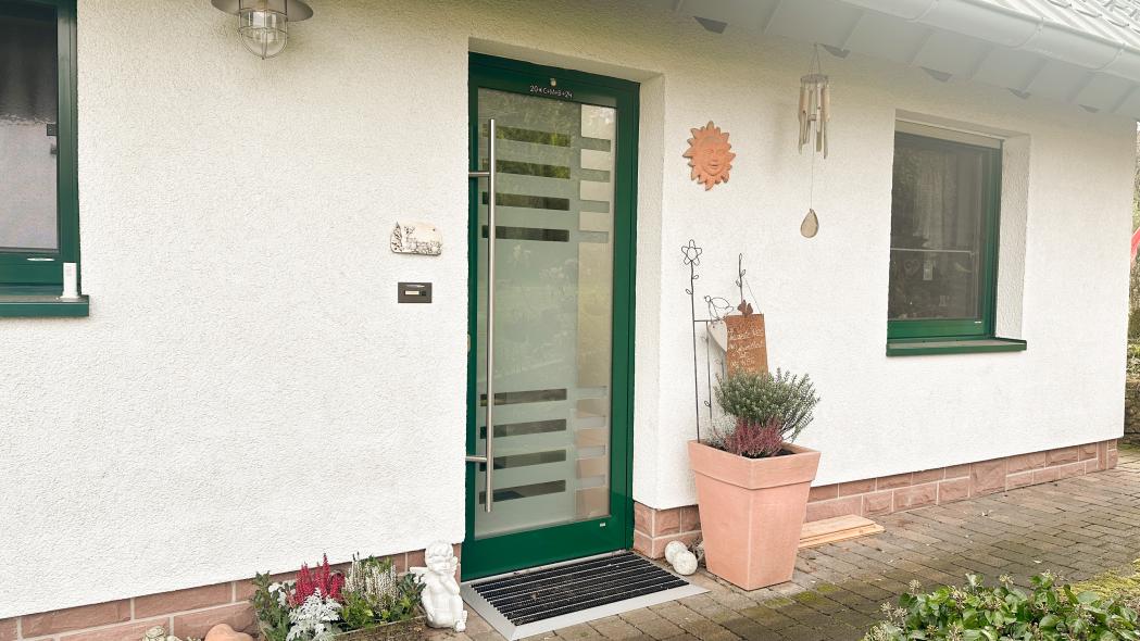 Aluminium-Haustür Ganzglas in Jossgrund